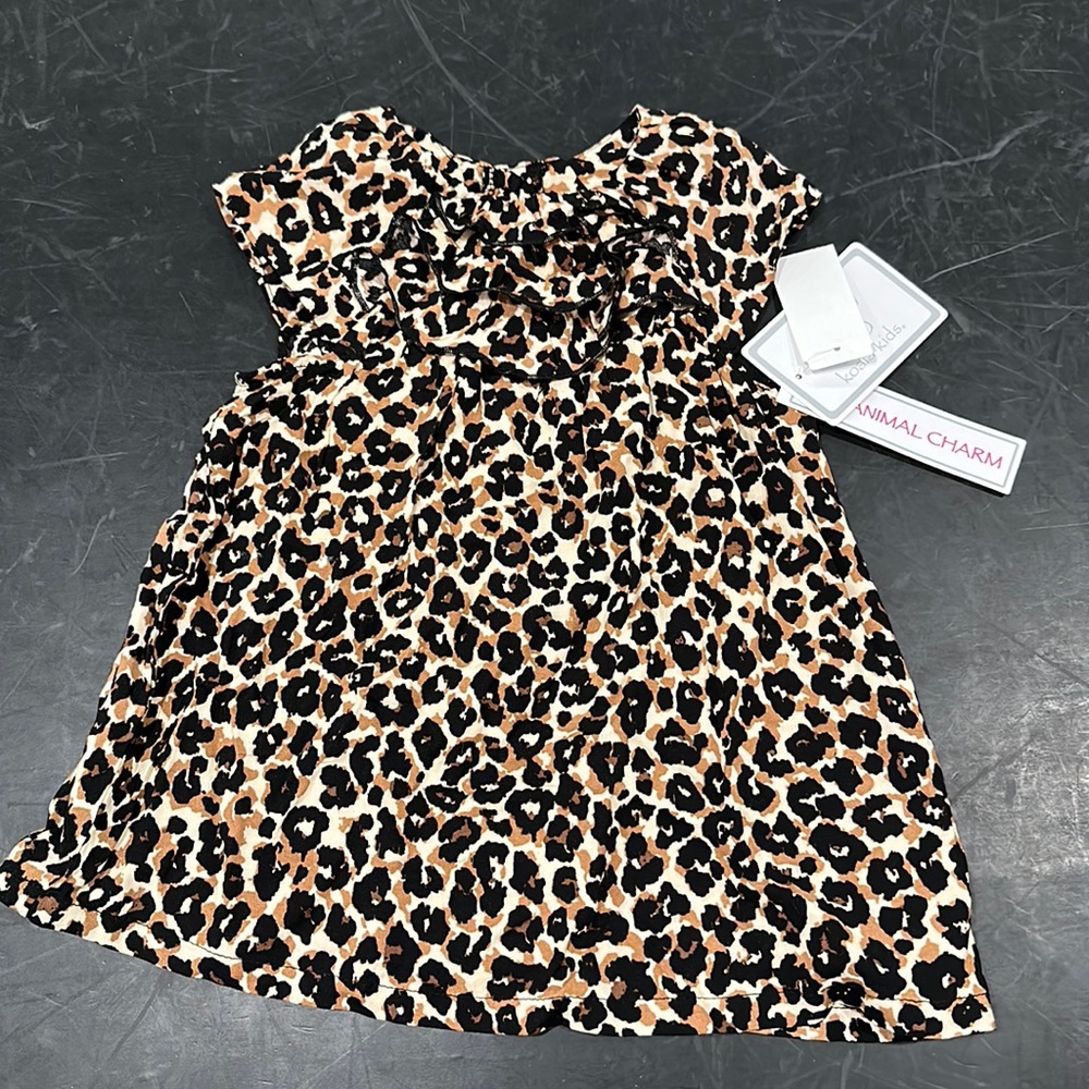 Koala Kids girl’s leopard print blouse - size 3T - brand new with tags.